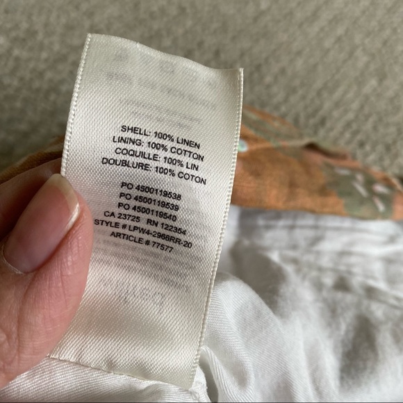 🔴 SOLD Wilfred Floral Linen Tube Top - Picture 5 of 5